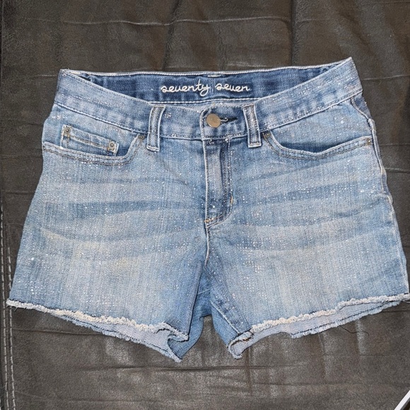 Seventy Women's Blue Denim Shorts - Picture 1 of 3